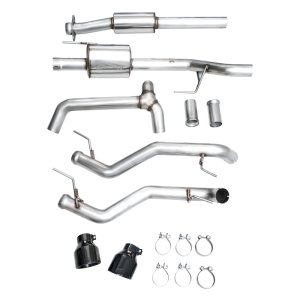 Ford F-150 Performance Exhaust - AWE Tuning - 0FG Resonated Cat-Back - Diamond Black - `21-`27 Ford F-150 Performance Exhaust - AWE Tuning - 0FG Resonated Cat-Back - Diamond Black - `21-`27